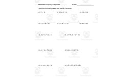 The Distributive Property Guided Notes + Homework Set