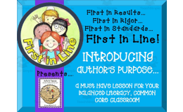 The First 21 Days | Day 14: Author's Purpose | Reading Instruction
