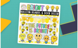 The Future is Bright: Back To School Bulletin board or door Decor kit