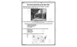 The Great Depression + The New Deal Assessment Study Guide