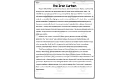 The Iron Curtain Reading Packet