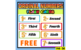 The Ordinal Numbers for Pre School and Kindergarten - 2nd Grade