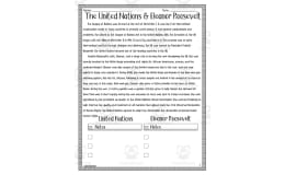 The United Nations + Eleanor Roosevelt Reading Packet