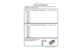 Thermometer Reading Worksheet