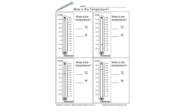 Thermometer Worksheet