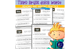 Third Grade Dolch Words Reading and Writing Practice