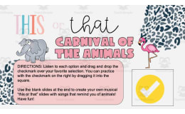 This or That | Carnival Animals Edition