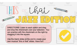 This or That Game: Jazz Edition