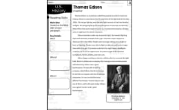 Thomas Edison Reading Packet