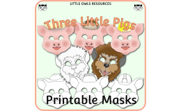 Three Little Pigs Masks – Printable Story Crafts