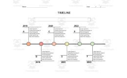 Timeline Template – Editable in Microsoft Word