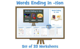 tion Suffix Worksheets