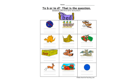 To B or to D Worksheet