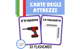 Tools Flashcards in Italian