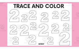 Trace and Color Number Shape - 2