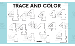 Trace and Color Number Shape - 4