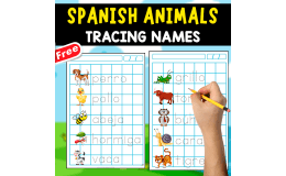 TRACING 25 NAMES OF ANIMALS | SPANISH RESOURCE