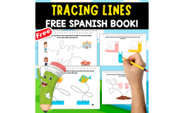 TRACING LINES BOOK | IN SPANISH | 19 PAGES