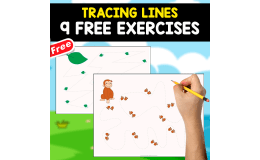 TRACING LINES IN THE MAZE | 9 FREE EXERCISES