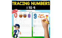 TRACING NUMBERS MINIBOOK | OF NUMBERS 1 TO 9
