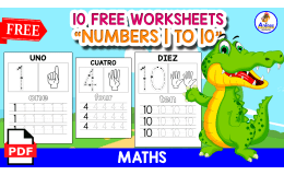 TRACING NUMBERS | NUMBERS 1 TO 10 | FREE RESOURCE