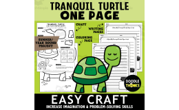 Tranquil Turtle One Page Paper Craft Activities