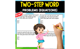 TWO STEP EQUATIONS WORD PROBLEMS | MATH RESOURCE