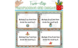 Two-step Multiplication and Division Problems