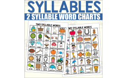 Two Syllable Word Charts