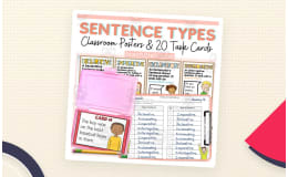 4 Types of Sentences – Task Cards & Posters
