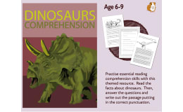 Dinosaurs: Practise Close Reading Comprehension Skills (6-9 years)