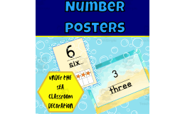 Under the sea number posters pattern edition