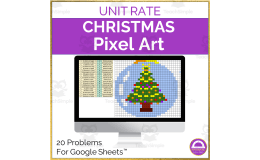 Unit Rate Pixel Art | Christmas Digital Activity