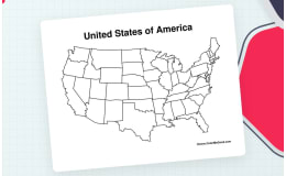 United States Blank Map Worksheet