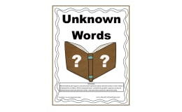 Unknown Words Activity