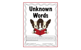 Unknown Words and Phrases Activity
