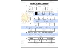 Uruguay Spelling List
