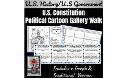 U.S. Government | Constitution | Political Cartoon Gallery Walk