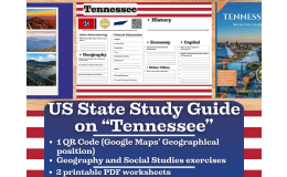US State Study Guide Worksheets on Tennessee