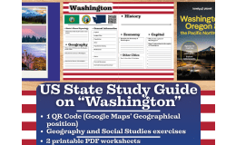 US State Study Guide Worksheets on Washington