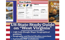US State Study Guide Worksheets on West Virginia
