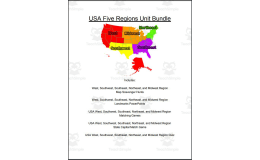 USA Five Regions Unit Bundle