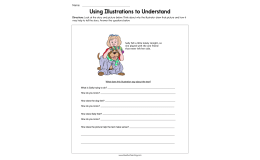 Using Illustrations to Understand Worksheet