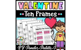Valentine Ten Frames  Activity - Numbers 1-20 -  Valentine's Day Math