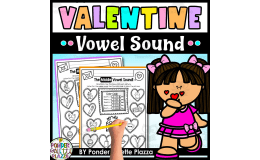 Valentine's Day Color by Code - The Middle Vowel Sound