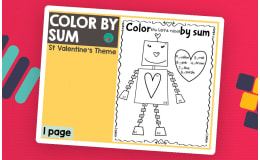 Valentine's Day Color By Sum