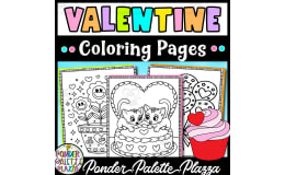 Valentine's Day Coloring Pages - Set 7