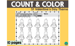 Valentine's Day Count & Color