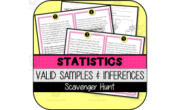 Valid Samples & Inferences SCAVENGER HUNT