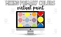 Virtually mix primary colors